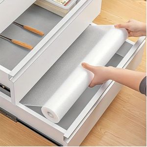 Big Size Kitchen Clear Drawer Liners Oil Proof Moisture Cupboard Shelf Liner Mat 45x500cm