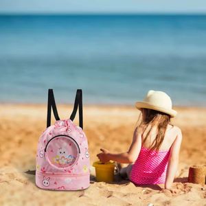 Cartoon Drawstring Waterproof Swimming Bag/Toys Bag