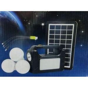 Dp Light Solar Lighting System Kit With 3 LED Lights, Solar Panel, Power Cable And Multiple Phone Charger