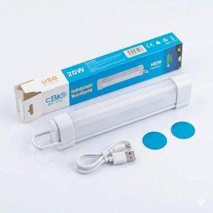 15CM Portable LED Rechargeable Tube,  Camping Light, Emergency magnetic light, Magnetic Suspension Portable Light Bulb for Emergency,Night Market,Outdoor Lighting, emergency house light, 20W, 6-8 hours when fully charged