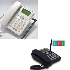 Bontel Wireless Home/office SIM Card Desk Phone-White,Black