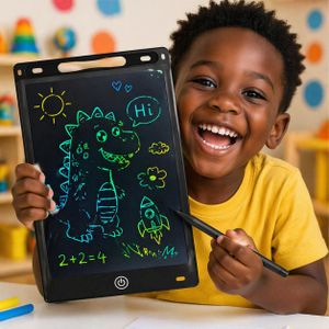 12 Inch Color LCD Writing Tablet, Erasable Drawing Doodle Board for Kids, Office Notes & Learning, Black