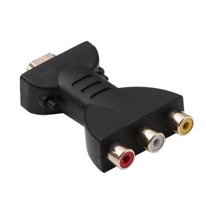 HDMI to 3 RCA Cable Male to Audio Video AV Conversion Line Cord Adapter for  HDTV DVD HD 1080P 5ft 1.5m Black 