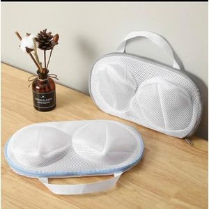 Washing Machine Bra Laundry Bag – Anti-Deformation Mesh Wash Bag (Blue & Grey)