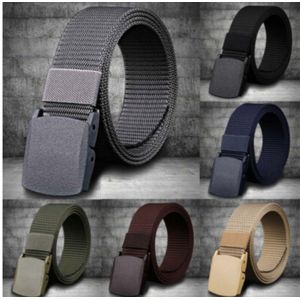 3pcs Tactical Canvas Belt, Web Belt No Metal Anti-allergy, Unisex Belt Different Colors, Adjustable belt