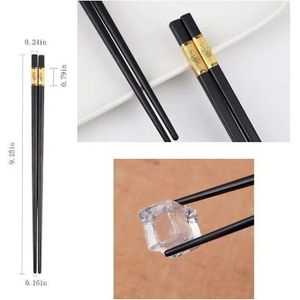 Stainless Steel Chopsticks - Set of 2, Portable, Reusable, Elegant Design