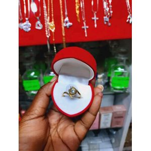 Quality Cute Proposal Engagement Ring For Lady  With A Free Lovely Jewelry Box 