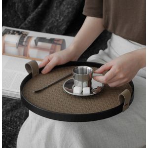 Modern single metallic tray