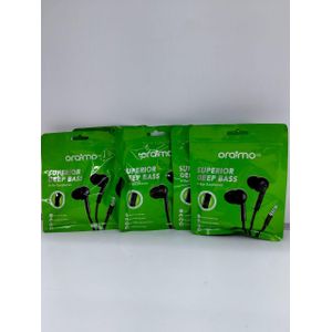 Oraimo Conch 2 Neo In-Ear Earphones – OEP-E11 – Pure Bass with Mic & Remote - Black