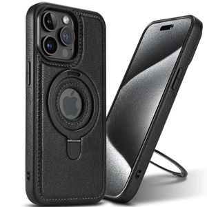 Premium Magnetic Leather iPhone Ip13 Pro Max Back Cover with Stand – Elegant, Shockproof & MagSafe Compatible