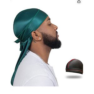 Velvet Durag Premium Men's Doo Rag Hats Silky Wave Cap Designer Style