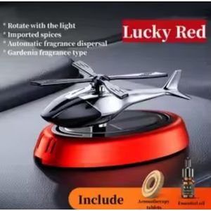 Solar Powered Helicopter Car Air Freshener – Rotating Aroma Diffuser & Stylish Dashboard Decor with Fragrance Oil