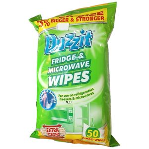 Duzzit Fridge & Microwave Wipes CLEANS & SHINES EXTRA STRONG JUMBO SIZE Kitchen Cleaners Freezers cf