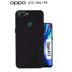 Black Soft Silicone Back Cover Case for OPPO A12– Slim, Shockproof & Anti-Slip Protection