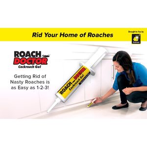 Roach Doctor Doctor Cockroach Gel Ready-to-Use Cockroach Gel Bait Roach Killer with Syringe Applicator