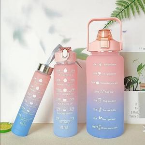 3 Pcs Motivational Water Bottle Set 