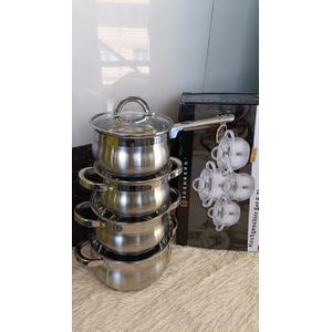 8 Pieces Edenburg EB-3717 Stainless Steel  Cookware Set