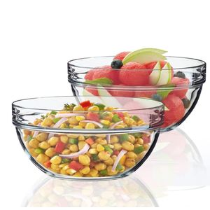 Luminarc 23 cm  glass salad mixing bowl 
