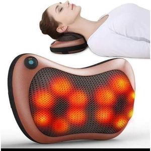 Car and Home Heat Massage Pillow Deep Kneading Massager Relax Neck Shoulder Pain Back