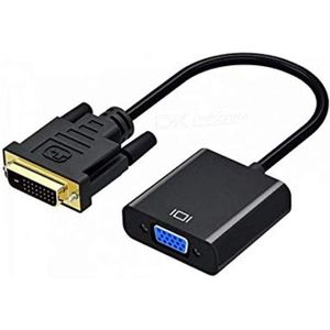 DVI to VGA converter compatible with laptops, computers, monitors, and projectors. Number of ports: 2. Multi-colored