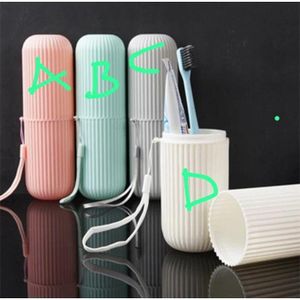 Portable Travel Toothbrush/ Toothpaste Holder With A String