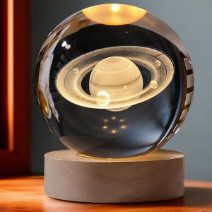 USB Atmosphere Night Light, Modern Space Decoration with Orange Glass Shade, 3.15-Inch Portable Lamp for Bedroom, Office, and Home Ambiance