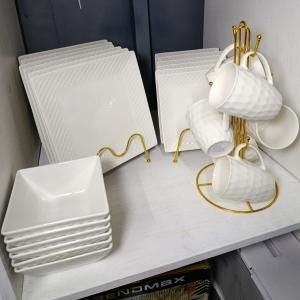 Ceramic 24pcs Square A Dinner Set