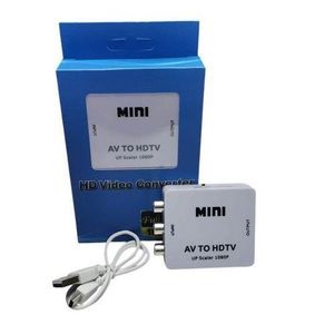 Inexpensive Quality Mini HDMI2AV 1080P FULL HD HDMI to AV/RCA CVBS HDTV to AV Adapter Video Audio Converter Box