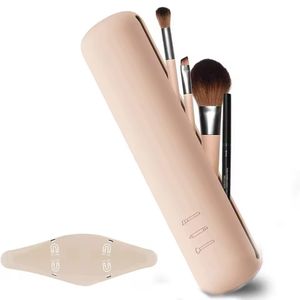 Silicone Makeup Brush Holder – Portable Dustproof Cosmetic Brush Storage Case For Travel & Daily Use