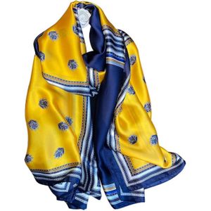 2 pieces 100% Large Silk Feeling Scarf - Womens Long Satin Scarf Scarf Lightweight Wraps