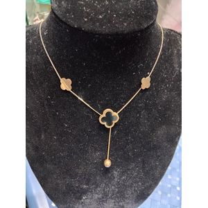 stainless steel Y-Shaped Gold Necklace ,Hypoallergenic & Non-Tarnish Shine