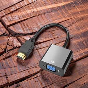 	HDMI To VGA Adapter Compact Portable Display Converter For PC Laptop Projector Use 