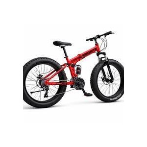 Bicycle BNQ Fatbike Adult Bike 21 Speed With Mechanical Disc Brakes And Dual Suspension Foldable.