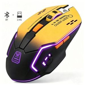 Bluetooth Silent Dual-Mode Rechargeable Gradient Color Gaming Mouse