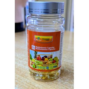 Multivitamins Softgel Beauty Product 60 Pieces Vitamin Supplement Fruit Garlic Oil