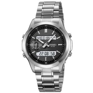  2026 New Men's Square Dial Luminous Digital Watch SILVER