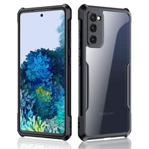 Xundd 4-Corner SHOCKPROOF Airbag Bumper Shell Back Transparent Acrylic + TPU Buffer Cover Case For Samsung Galaxy S20 FE