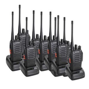 Baofeng BF-888S High Durability Walkie Talkie Radio Calls 3-5KM Range 2-Way Communication Inbuilt Rechargeable Battery Portable Handheld Security 16 Channels - 8 Pieces