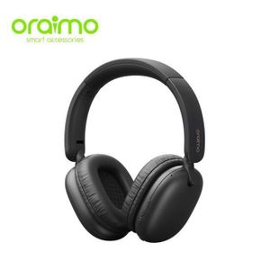Oraimo  BoomPop Lite Wireless Headphones ENC Over-Ear Spatial Audio - Black