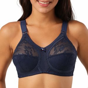 2022 New Sexy Women Bras Plus Size Lingerie 38/85 40/90 42/95 44/100 46/105  48/110 D DD E Cup Back Closure Push Up Underwear