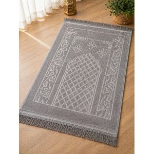 Grey velvet prayer mat 