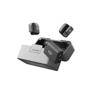 Djidji Dji Mic Mini Wireless Microphone for Camera/iPhone/Android, Vlog, Streamin -BLACK