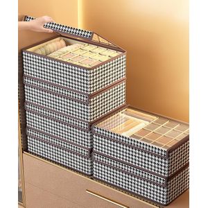 17 Grid Foldable Undergarment Organizer – Drawer Storage Box for Socks & Underwear