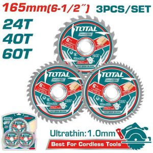 TOTAL TAC236165  Ultra-thin TCT saw  blade set Size: 165mm(6-1/2")