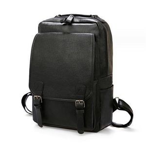 Sports Travel Computer Bag Student School Bag Men's Leather Bag Backpack Rucksack Business Bag