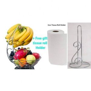  Fruit Rack Basket With Banana Holder + Serviette Holder