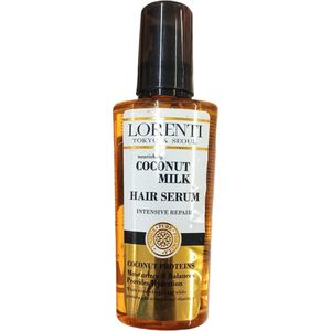 Lorenti Nourishing COCONUT MILK HAIR SERUM Intensive Repair MOISTURIZES & BALANCES Egg White STRENGTH & ELASTICITY jm