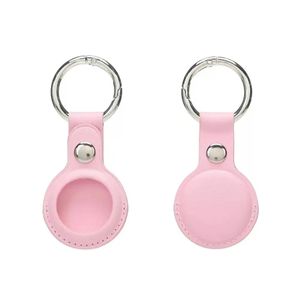 AirTag FineWoven LEATHER Secure Holder/case COVER Key Ring – Black