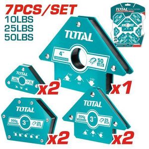 TOTAL TAMWH7006 7 Pcs magnetic welding holder set