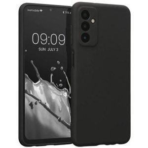 Soft Flexible Silicone Case for Samsung Galaxy A34 5G, Shockproof Anti-Scratch Slim TPU Protective Back Cover (Black)